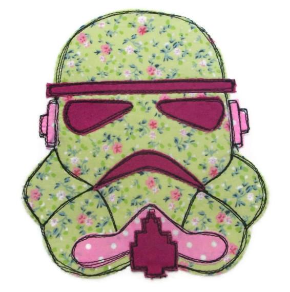 Stormtrooper Applique design worked in my own inimitable style - For an adult t-shirt option.